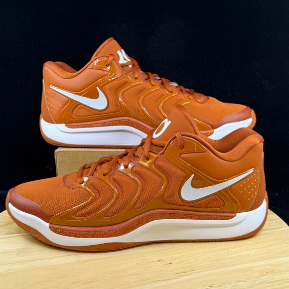 Rare KD17 TB Promo Desert Orange Texas Basketball Shoes HJ7387-801 Mens Size 13 main image 10